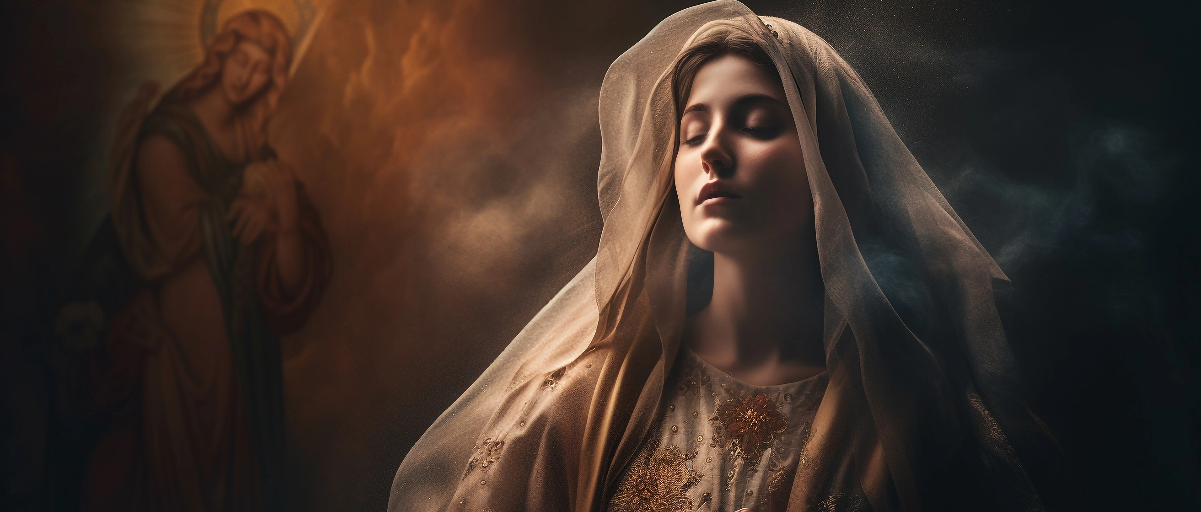 Madonna and Child background